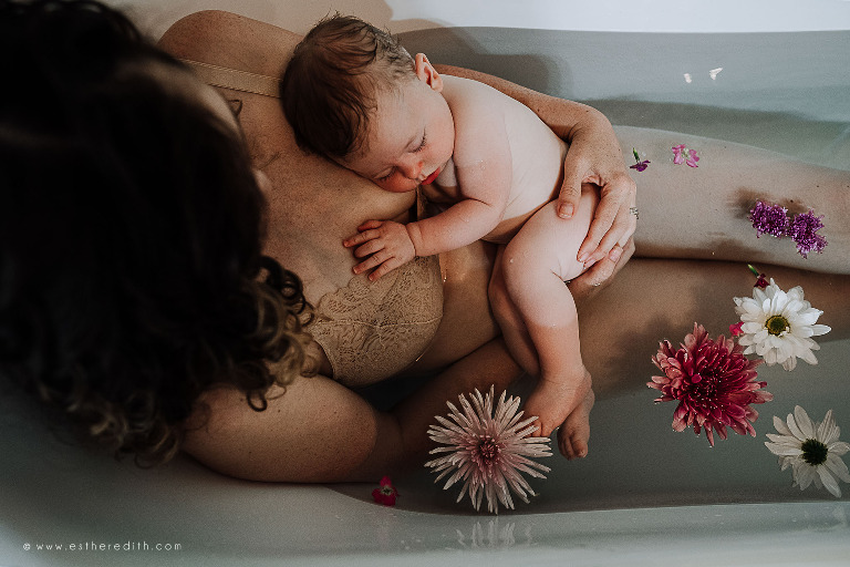 under water birth photography, under water herbal bath, under water photography spokane