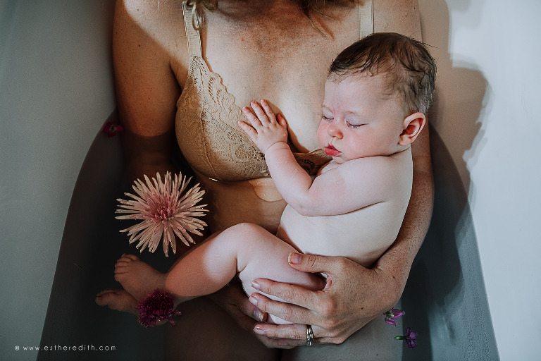 under water birth photography, under water herbal bath, under water photography spokane