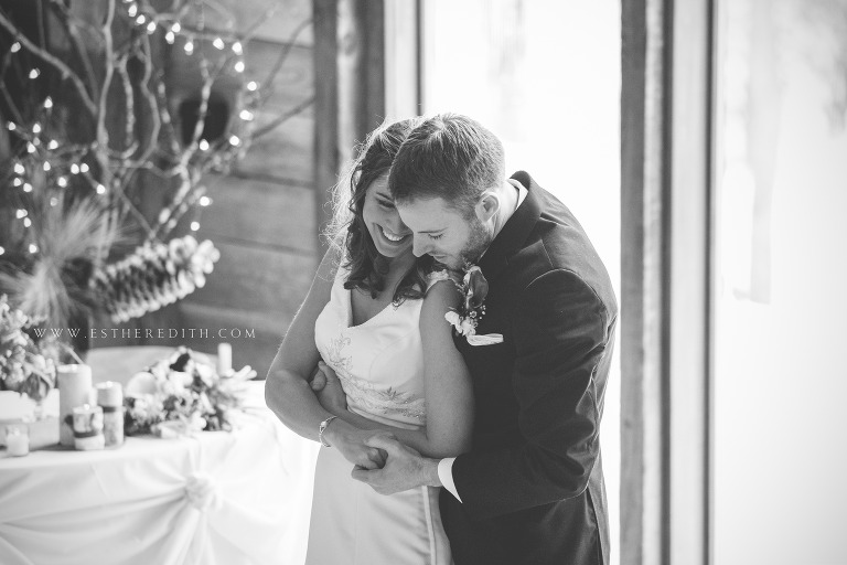 Esther Edith galleries wedding photography, wedding reception couple dancing, bride and groom danceTroy Pat's Barn New York, www.estheredith.com