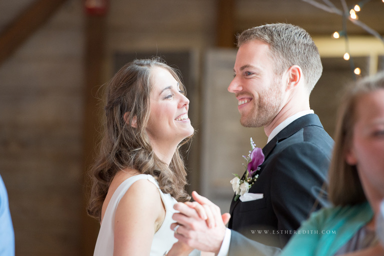 Esther Edith galleries wedding photography, wedding reception couple dancing, bride and groom danceTroy Pat's Barn New York, www.estheredith.com