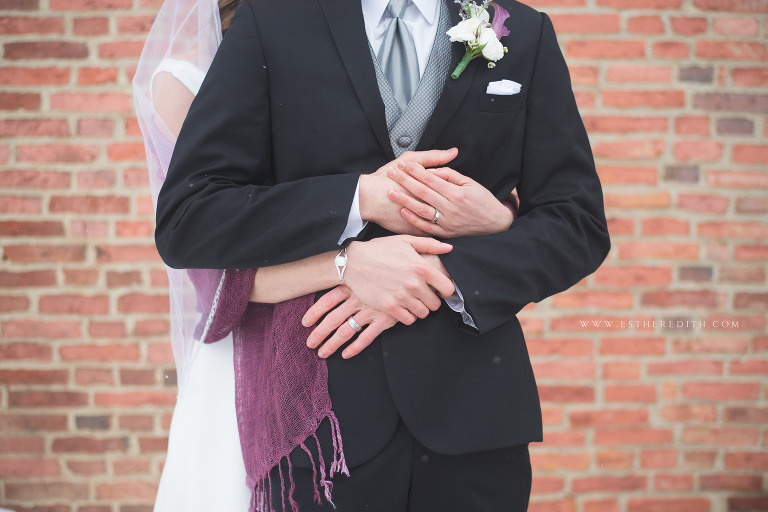Winter Wedding, Bride and Groom Portraits, Couple's Photography, Esther Edith galleries wedding photography, Troy Pat's Barn New York, www.estheredith.com