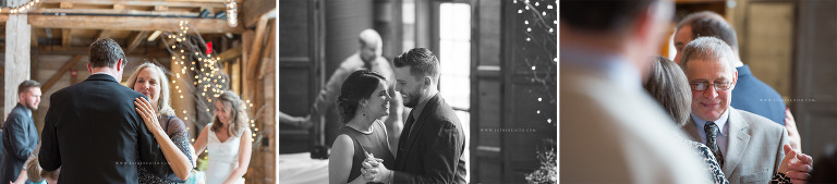 Esther Edith galleries wedding photography, wedding reception couple dancing, bride and groom danceTroy Pat's Barn New York, www.estheredith.com
