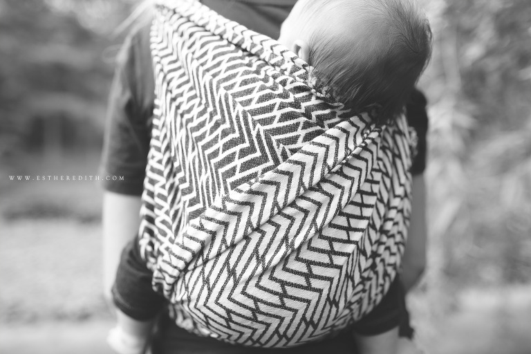 Esther Edith Babywearing Photographer, Risaroo Wovens Pinnacle Ink 