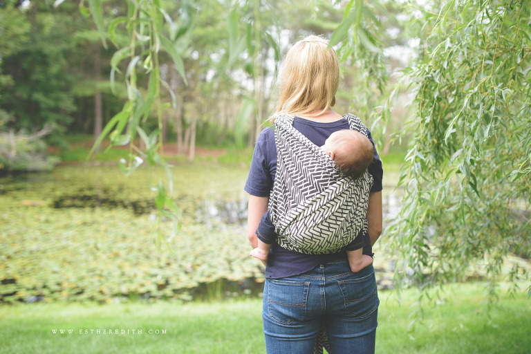 Esther Edith Babywearing Photographer, Risaroo Wovens Pinnacle Ink 