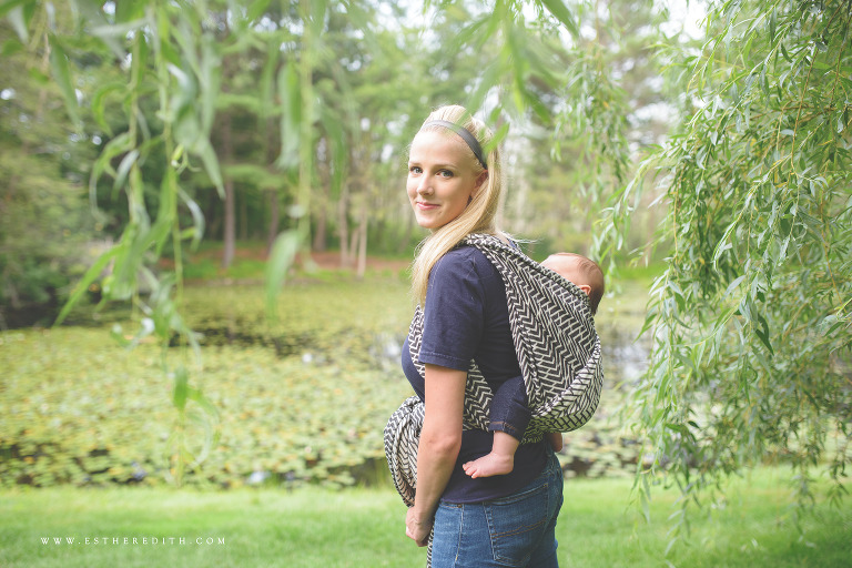 Esther Edith Babywearing Photographer, Risaroo Wovens Pinnacle Ink 