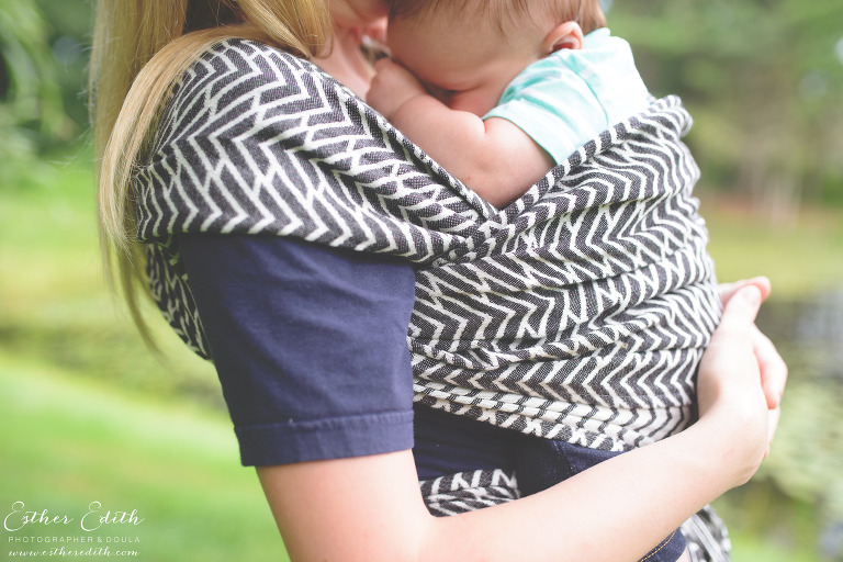 Esther Edith Babywearing Photographer, Risaroo Wovens Pinnacle Ink