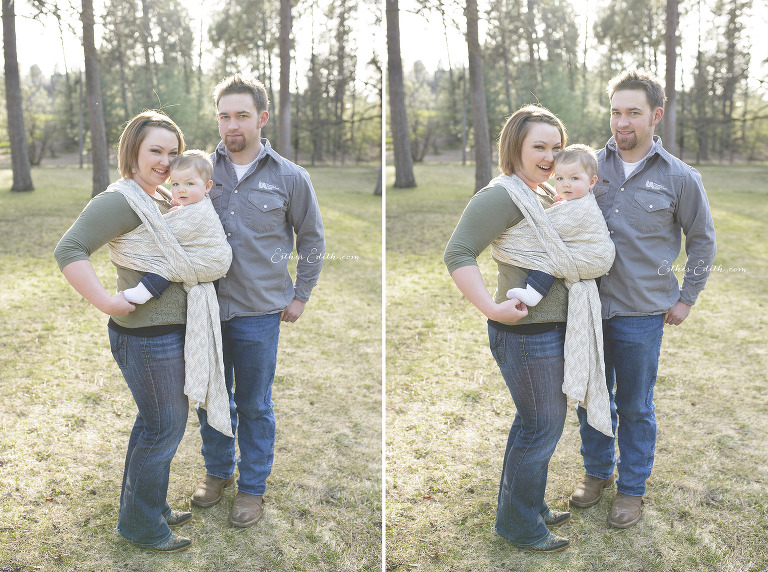 family photography spokane, babywearing photography spokane, cda and spokane baby photographer, tekhni woven wrap persephone, Esther Edith Photographer and Doula, Kenzi and Ryan, babywearing photos