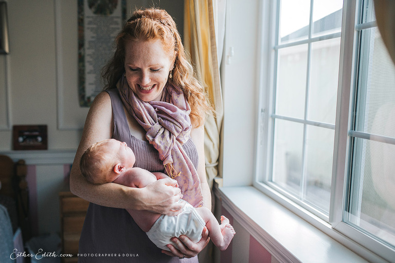 spokane birth photographers, in home birth photography, newborn birth photos spokane