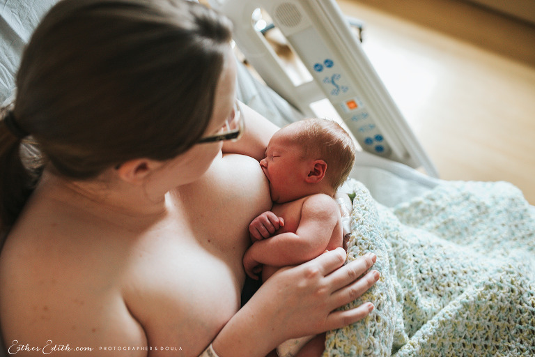 Esther Edith Photographer and Doula, Fresh Baby Photography, Birth Photography Spokane, Newborn Photos Spokane, Fresh 48, lifestyle newborn, hospital birth photos