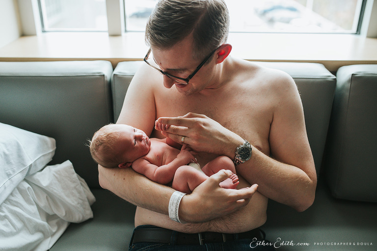 Esther Edith Photographer and Doula, Fresh Baby Photography, Birth Photography Spokane, Newborn Photos Spokane, Fresh 48, lifestyle newborn, hospital birth photos