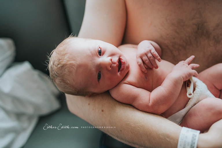 Esther Edith Photographer and Doula, Fresh Baby Photography, Birth Photography Spokane, Newborn Photos Spokane, Fresh 48, lifestyle newborn, hospital birth photos