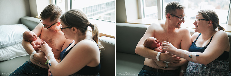 Esther Edith Photographer and Doula, Fresh Baby Photography, Birth Photography Spokane, Newborn Photos Spokane, Fresh 48, lifestyle newborn, hospital birth photos