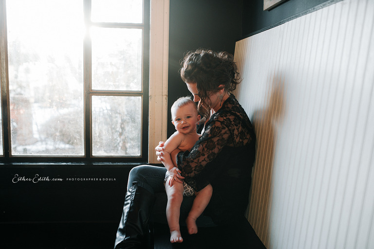 Spokane breastfeeding photographers, coeur d'alene nursing photography, indoor breastfeeding photos, spokane motherhood photography, spokane birth photographer, esther edith, sarai