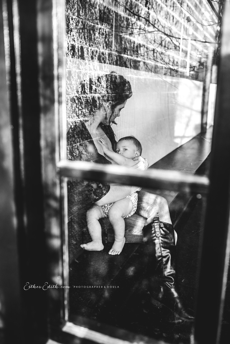 Spokane breastfeeding photographers, coeur d'alene nursing photography, indoor breastfeeding photos, spokane motherhood photography, spokane birth photographer, esther edith, sarai