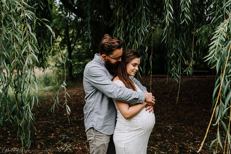 Spokane maternity photographers, spokane maternity photography, cda maternity pictures, cheney maternity photos, maternity dress spokane, blush pink maternity gown, pink lace maternity dress