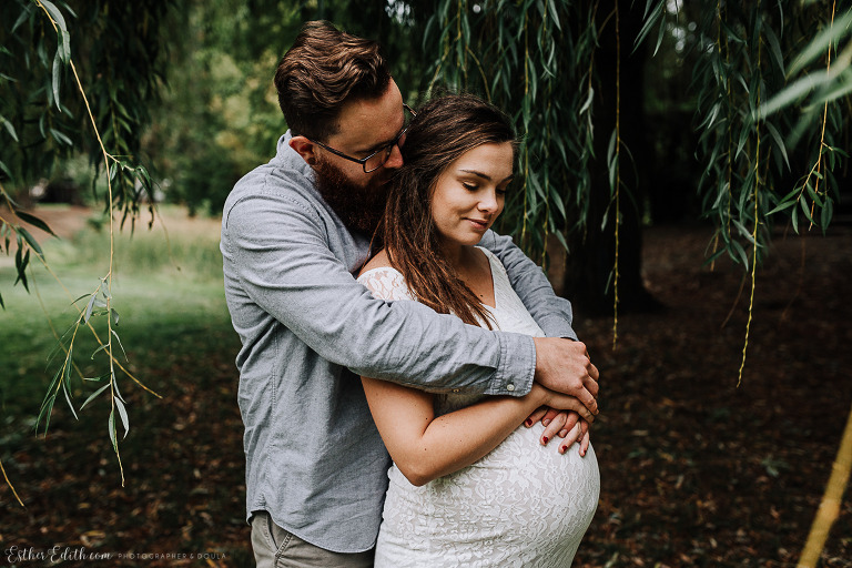 Spokane maternity photographers, spokane maternity photography, cda maternity pictures, cheney maternity photos, maternity dress spokane, blush pink maternity gown, pink lace maternity dress
