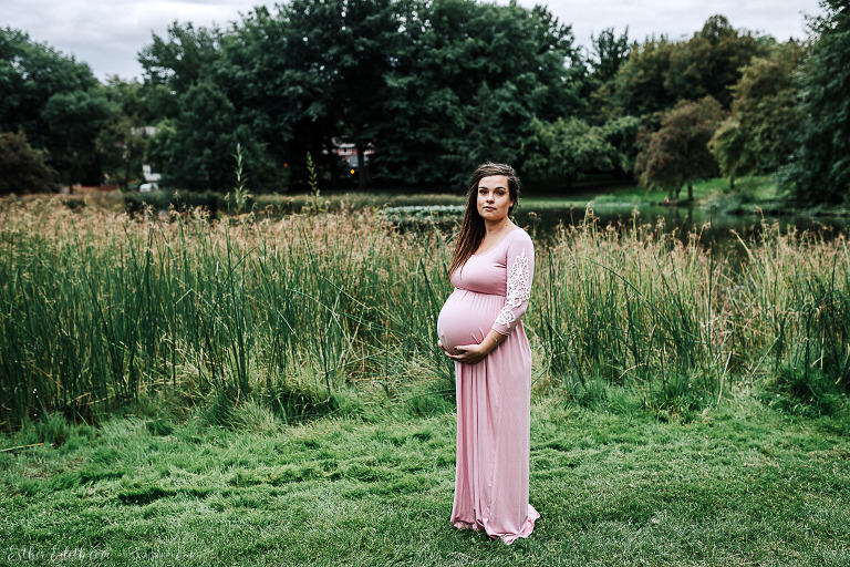 Spokane maternity photographers, spokane maternity photography, cda maternity pictures, cheney maternity photos, maternity dress spokane, blush pink maternity gown, pink lace maternity dress