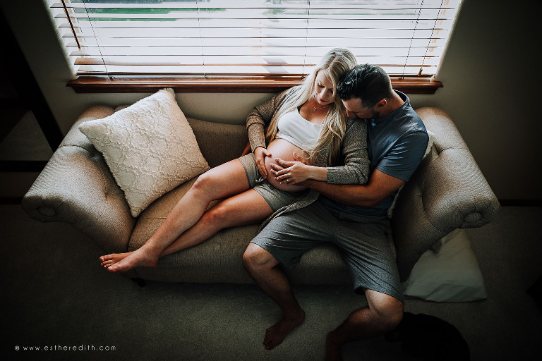 Addison and Tyler ~ Indoor Maternity Photography Spokane WA - E