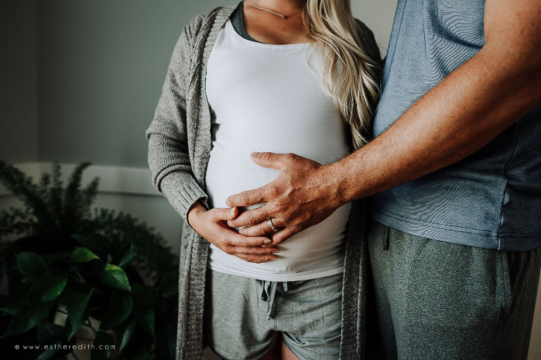 Addison and Tyler ~ Indoor Maternity Photography Spokane WA - E