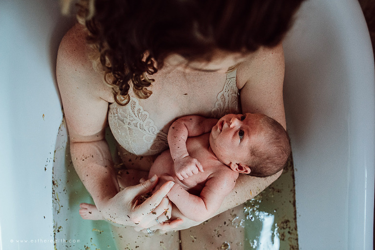 caring coconut herbal bath, claw foot tub herbal bath, claw foot tub home birth, water birth, spokane birth photographers